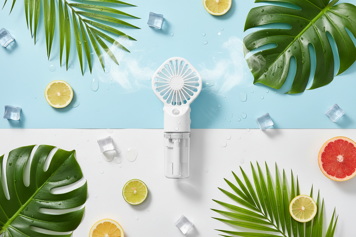 Summer hero with real product